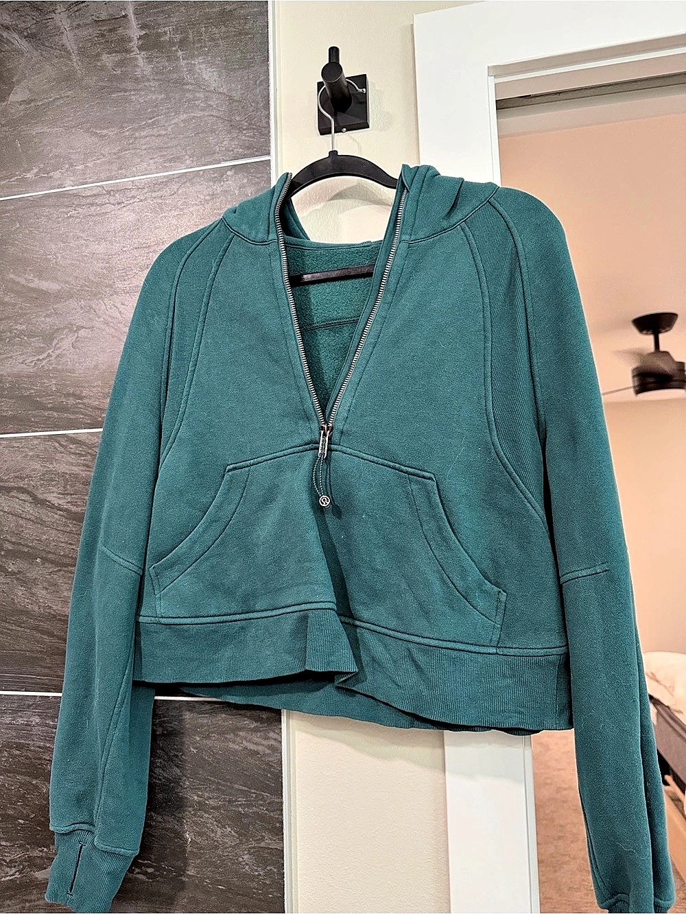 Lululemon Scuba Oversized Half-Zip Hoodie Green